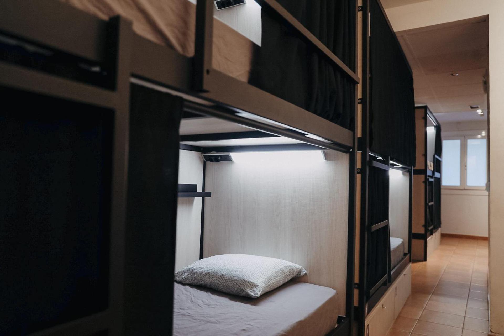 Bed in een Slaapzaal met 8 Bedden
